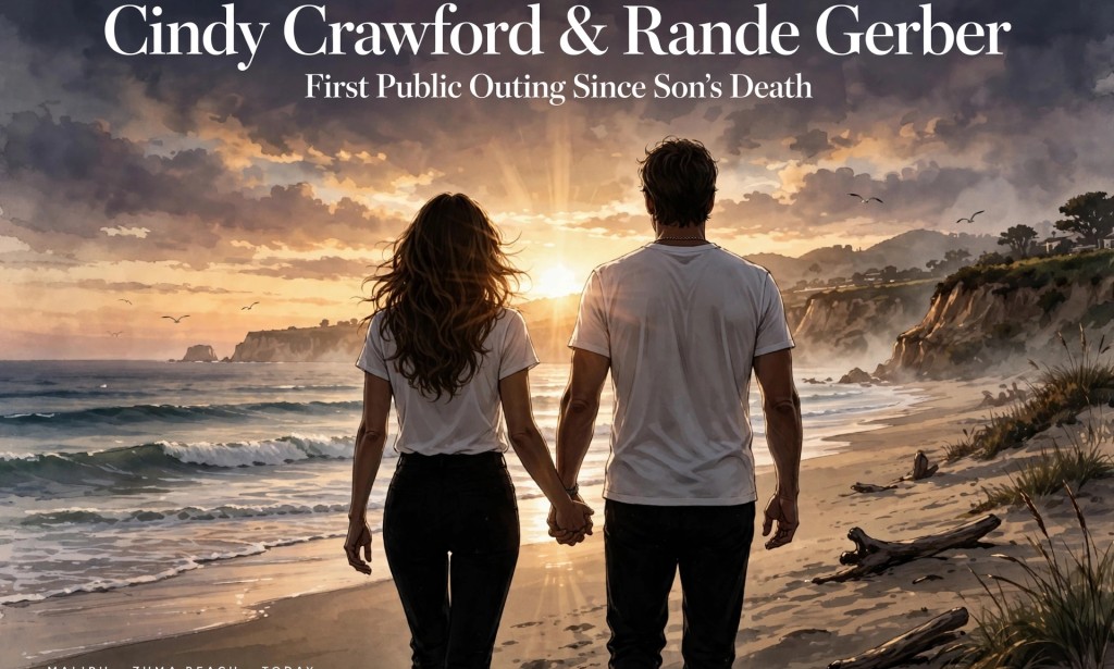 Emotional Moment As Cindy Crawford And Husband Rande Gerber Step Out Holding Hands For First Time Since Son Presley's Death