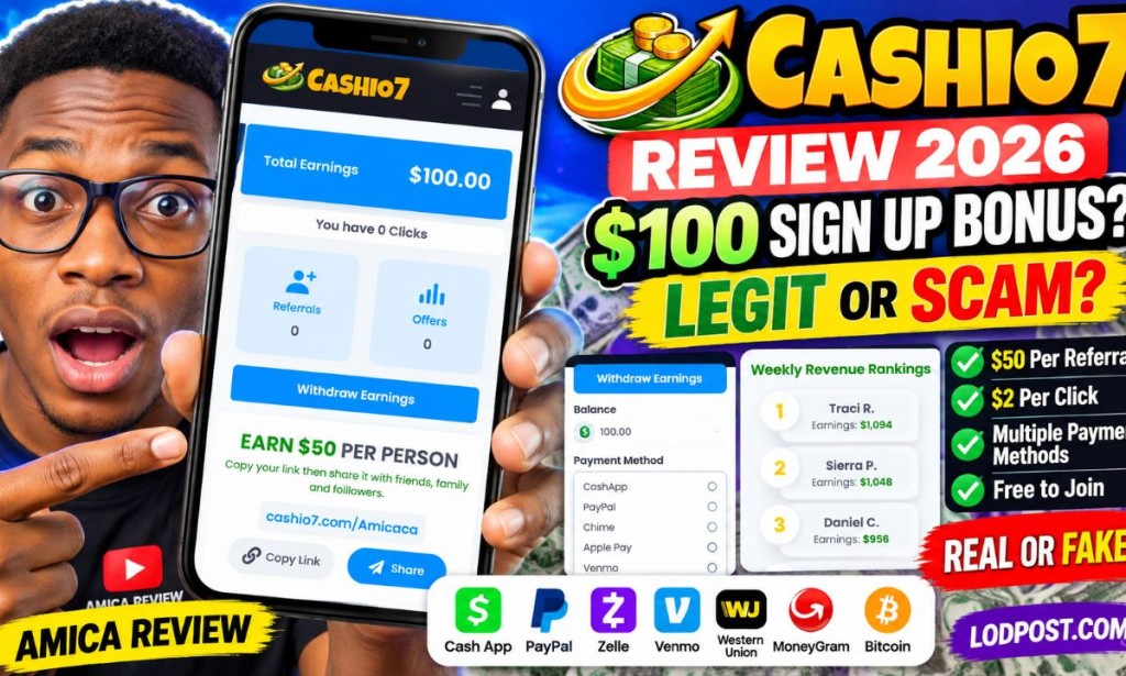 Cashio7 Review 2026: Legit or Scam? $100 Bonus Tested