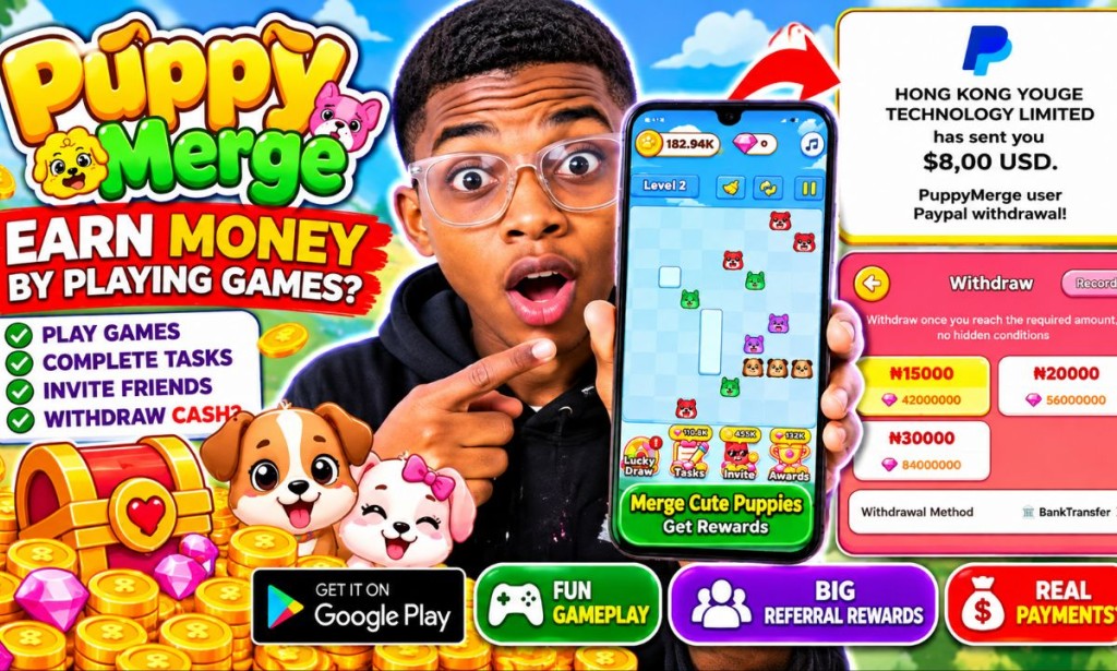 Is Puppy Merge Legit or Fake? Full Review, Earnings and Withdrawal Claims