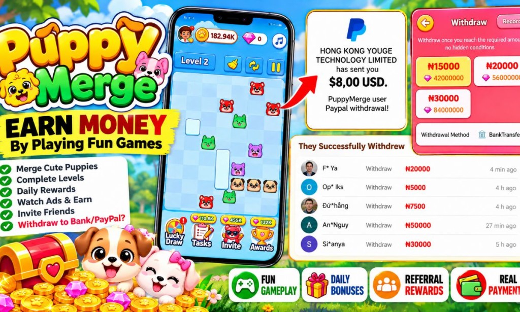 Puppy Merge Game Review (2026): Real Payment Proof or Fake?