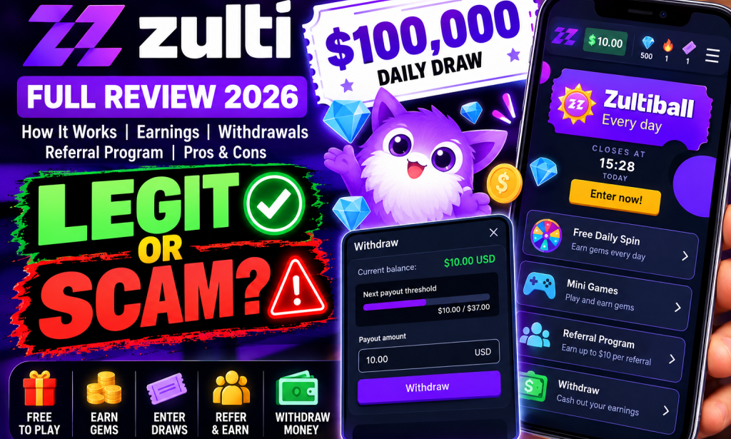 Is Zulti.com Legit or Fake? Full Review, Earnings and Withdrawal Guide (2026)