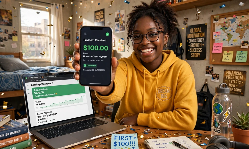 How I Made My First $100 Online as a Student in Nigeria (My Real Story)