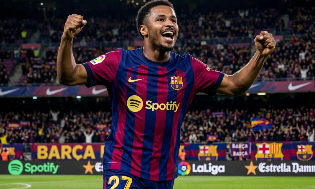 Karim Adeyemi Scores On Barcelona Debut As Barca Crush Galatasaray 4-1 In Champions League