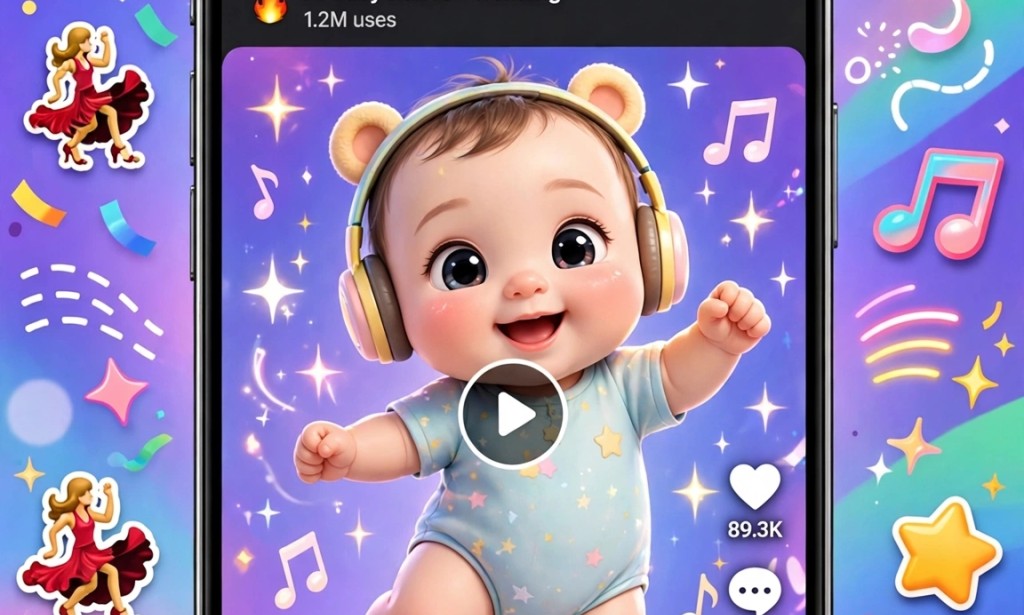 How to make Ai baby dance video with capcut template trending 2026
