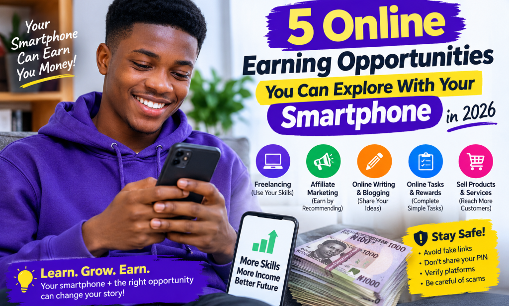 5 Online Earning Opportunities You Can Explore With Your Smartphone in 2026