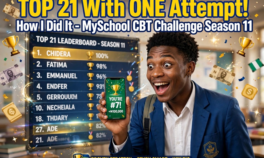 I Entered Top 21 In MySchool CBT Challenge Season 11 With Only ONE Attempt - Here's Exactly How I Did It