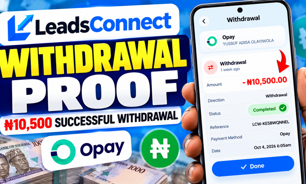 LeadsConnect Review: Plans, Daily Earnings and Withdrawals