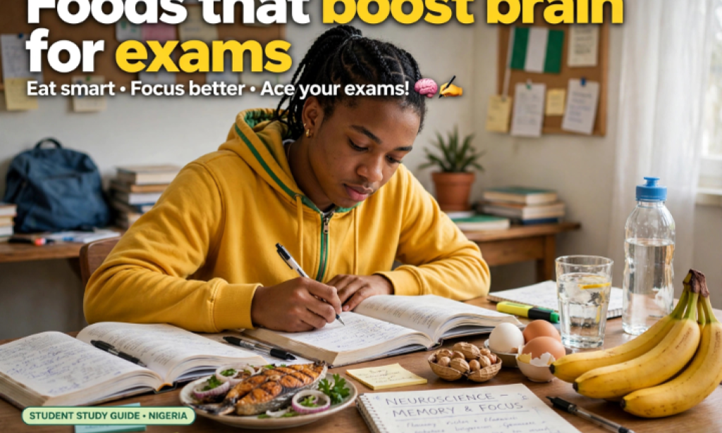 Title: 5 Foods That Boost Your Brain During Exams (For Nigerian Students