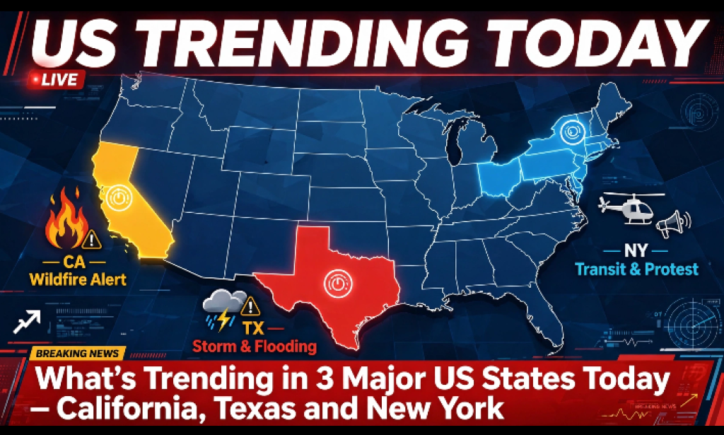BREAKING: What's Trending in 3 Major US States Today - California, Texas and New York (Oct 19, 2026)