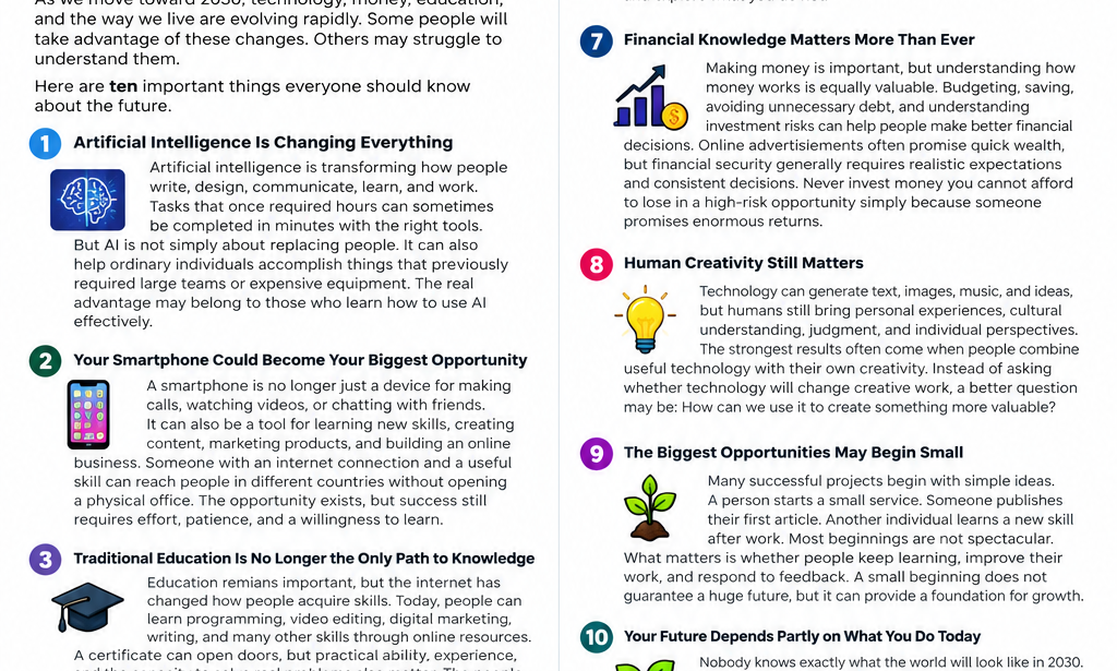 The World Is Changing Faster Than You Think — 10 Things Everyone Needs to Know Before 2030