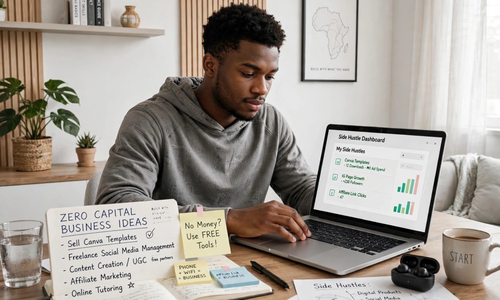 3 Side Hustles With Zero Capital You Can Start in Nigeria This Month.