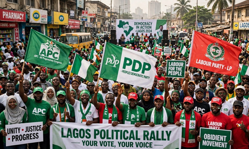 Tension in Lagos As APC, PDP, Labour Party Supporters Clash Over 2027 Build-Up.