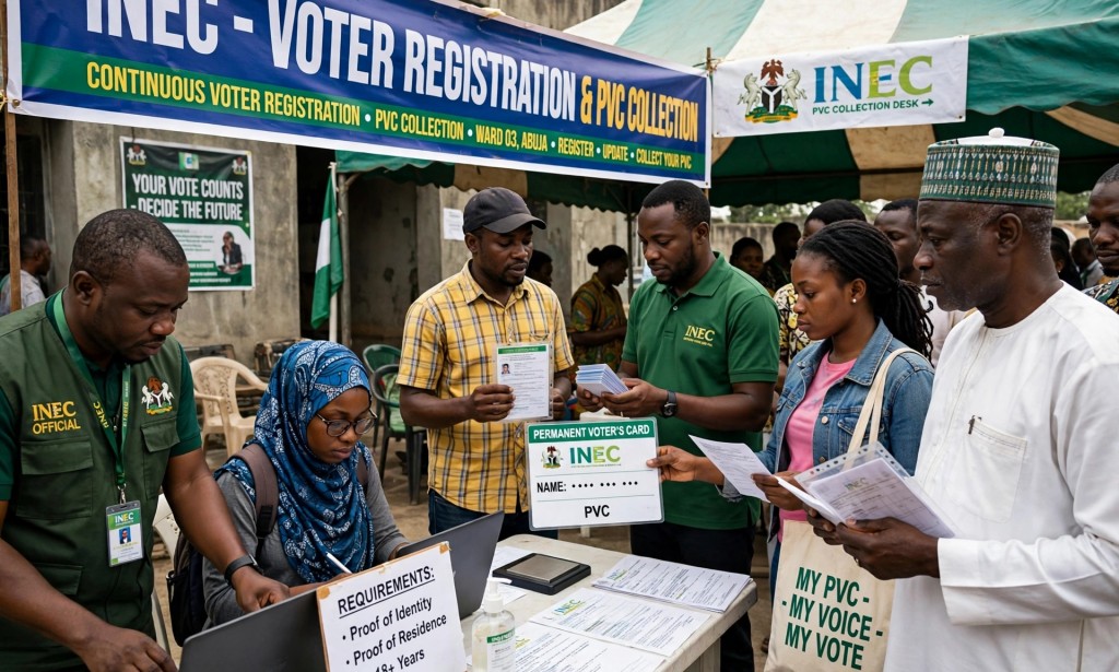INEC Begins Nationwide Continuous Voter Registration Ahead of 2027 General Elections.