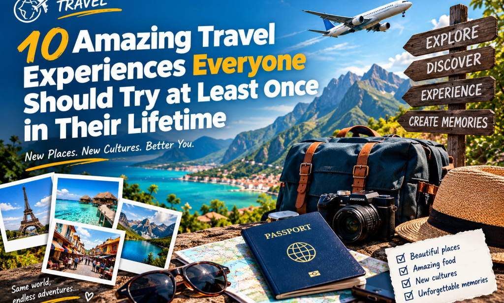 10 Amazing Travel Experiences Everyone Should Try At Least Once In Their Lifetime