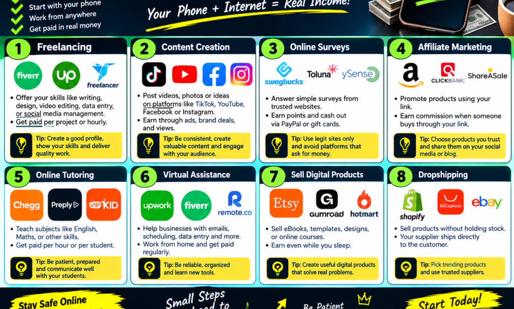 how to make legit earn online