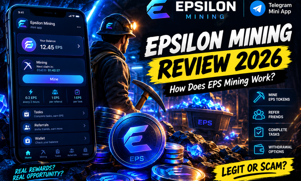 Epsilon Mining Review 2026: How The Telegram EPS Mining App Works