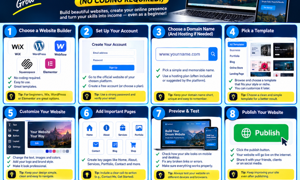Help me a photo on How to make WEB DESIGN MASTERCLASS (NO CODING REQUIRED!)