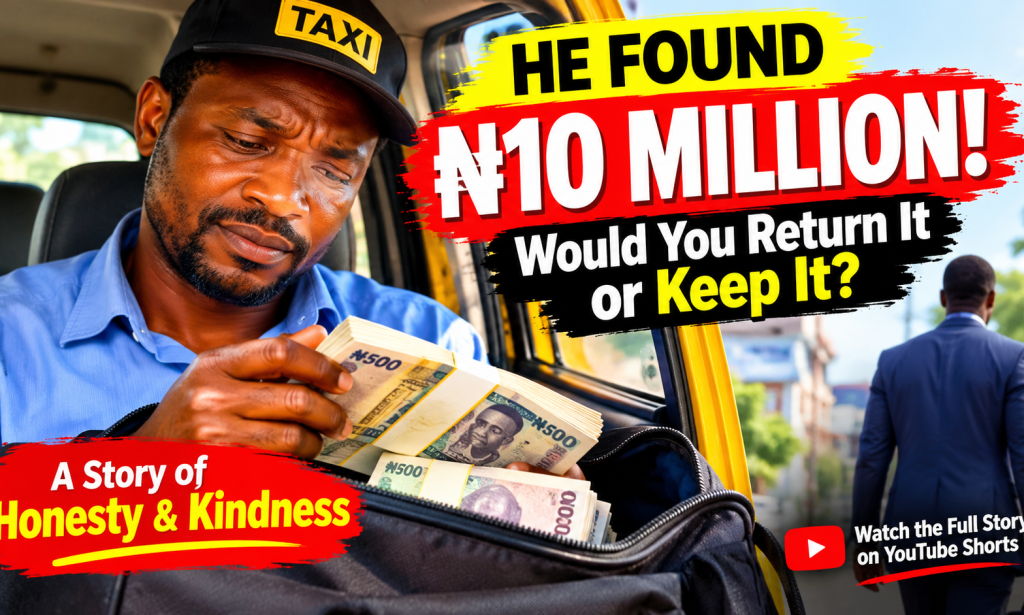 A Taxi Driver Who Returned the Ten Million Naira Forgotten by a Stranger: A Powerful Story of Honesty and Kindness