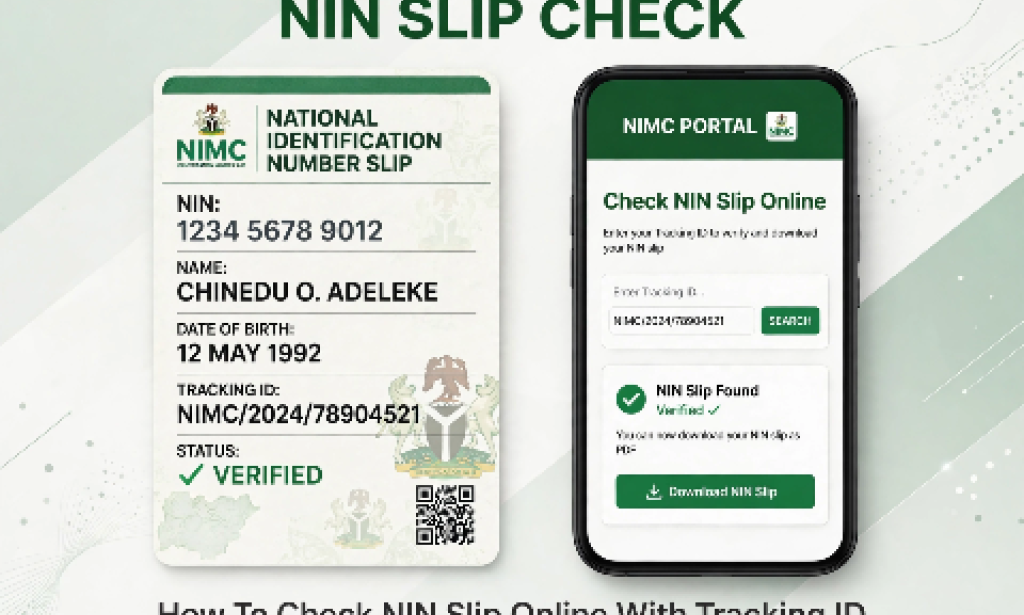 How To Check NIN Slip Online With Tracking ID - Easy 2026 Guide