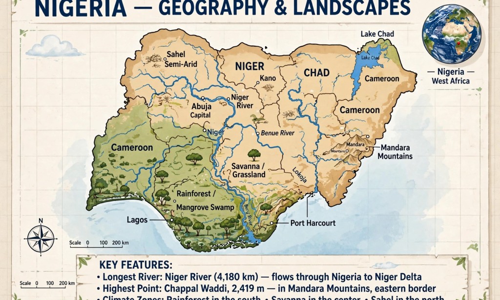 Geography of Nigeria: 7 Interesting Facts About Our Land, Rivers, and Climate