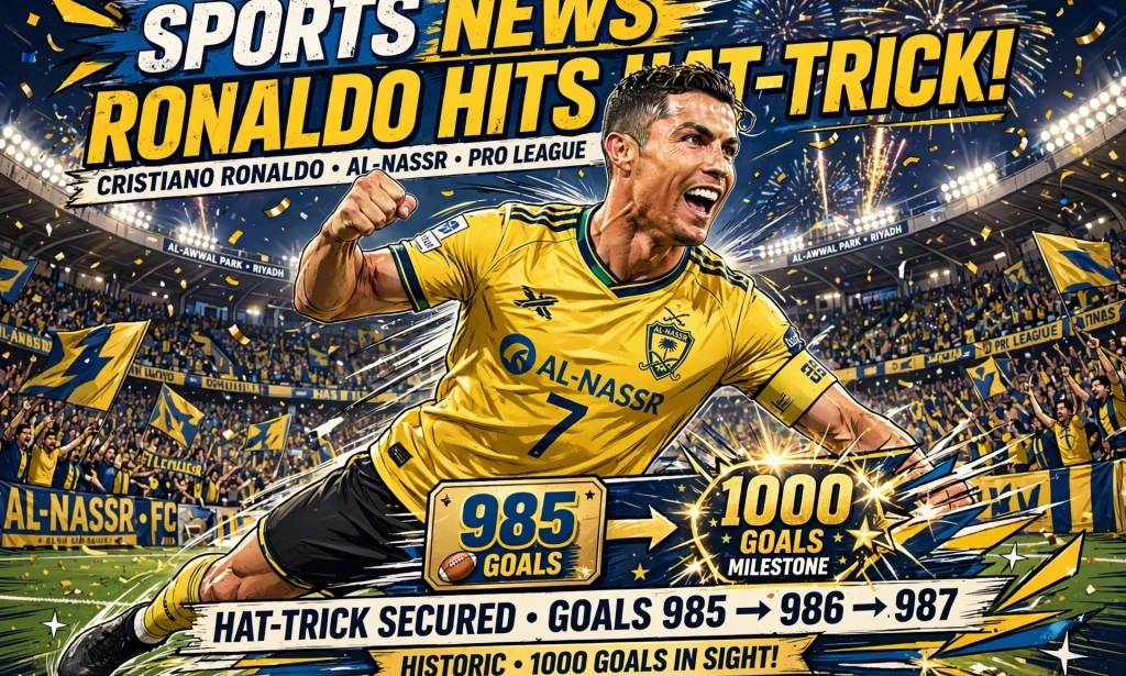 Cristiano Ronaldo Scores Hat-Trick, Now 15 Goals Away From 1000 Career Goals After Portugal Return